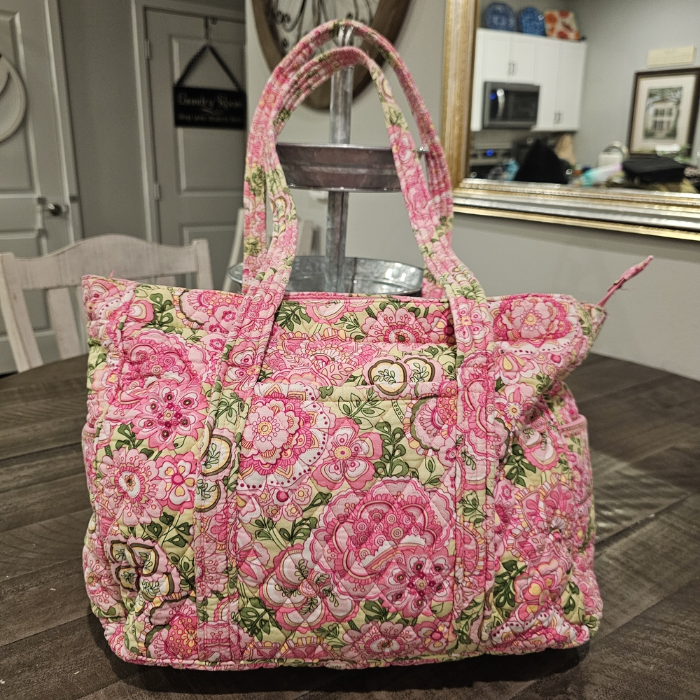 Vera Bradley Petal Pink (Retired Spring 2006) Diaper Bag w/ Changing Mat & Case